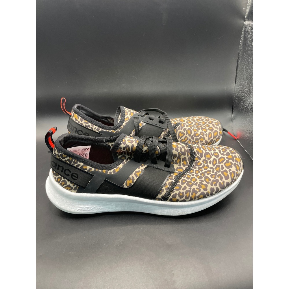 New Balance FuelCore Nergize Leopard Print Sneakers WNRGSFR1 Womens 8 REVlite